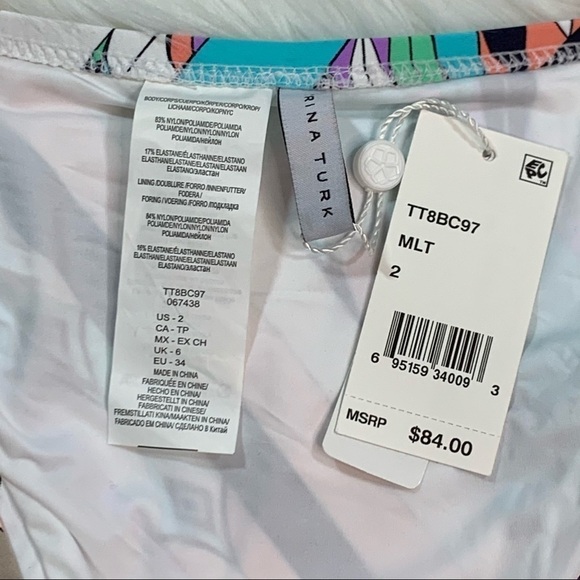 NWT Trina Turk California Wave Electric Wave - Picture 8 of 10